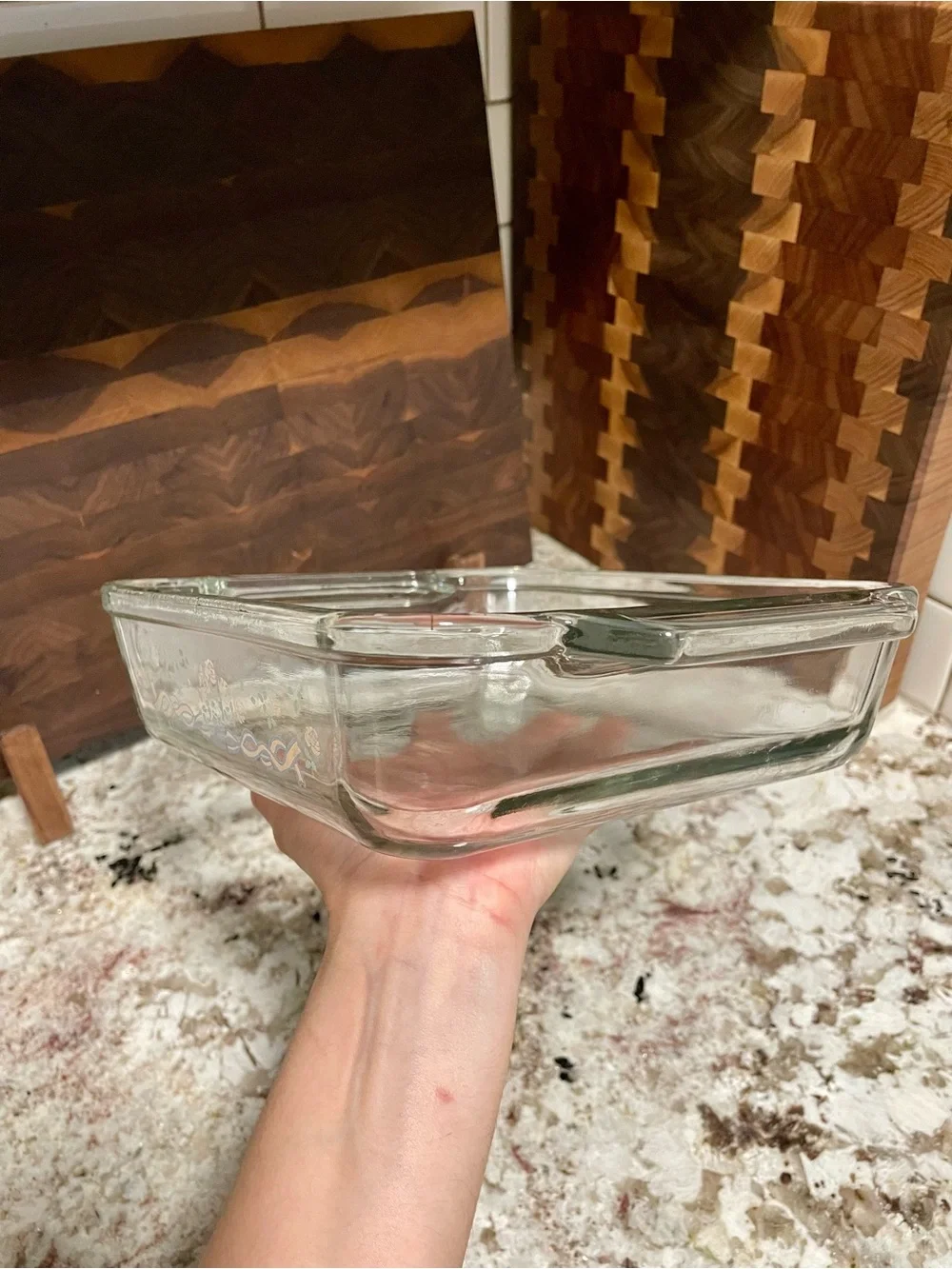 Vintage 1989 Anchor Hocking square baking dish